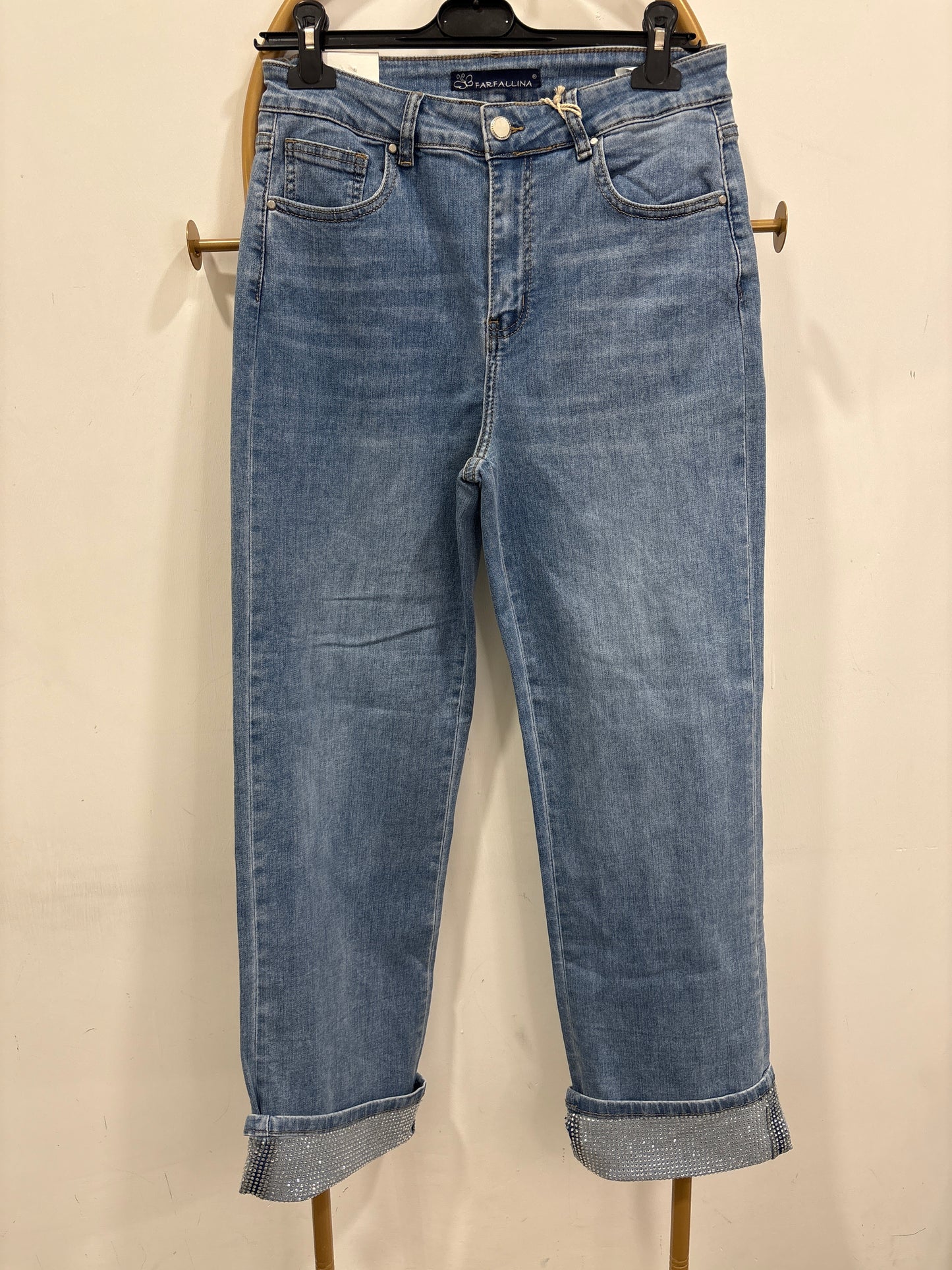 Jeans piegone shine