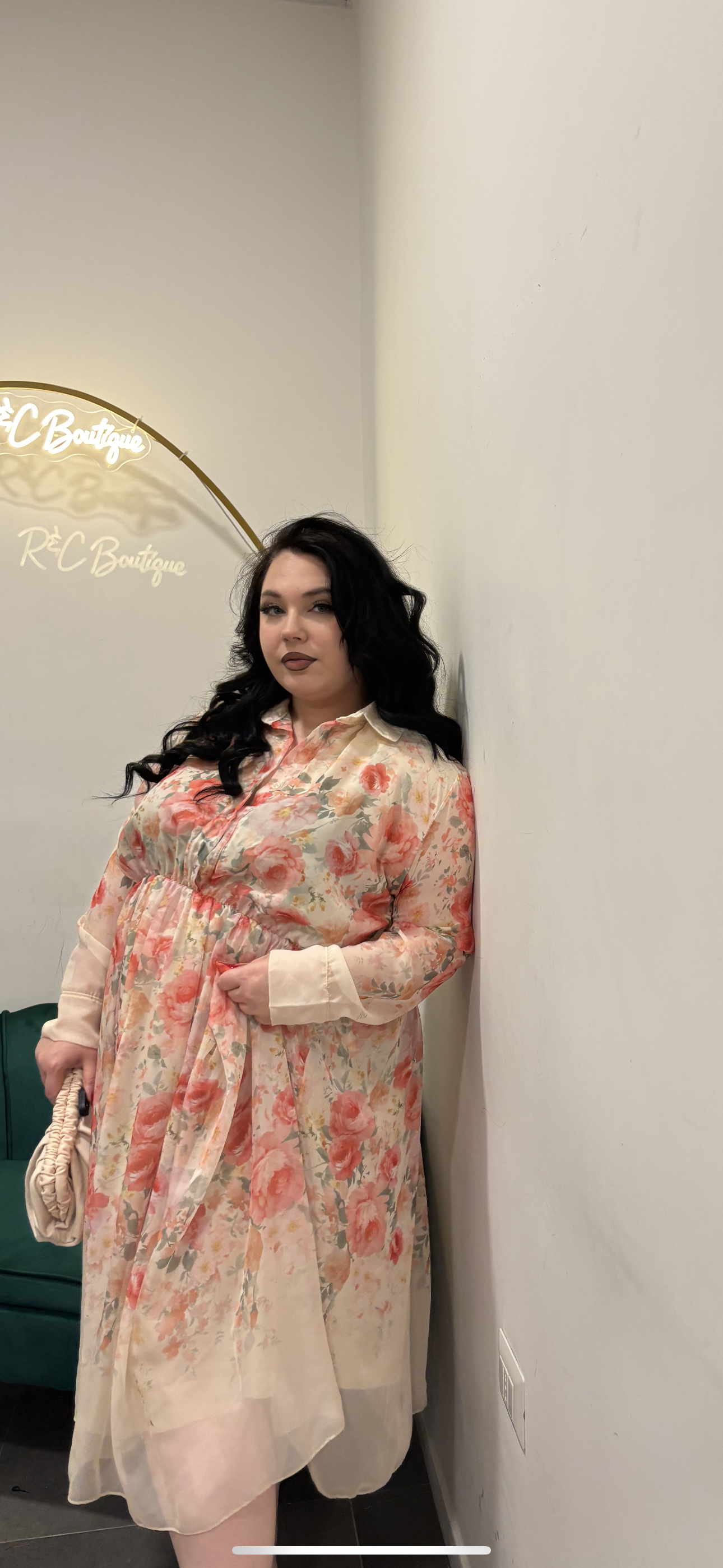Abito flower curvy