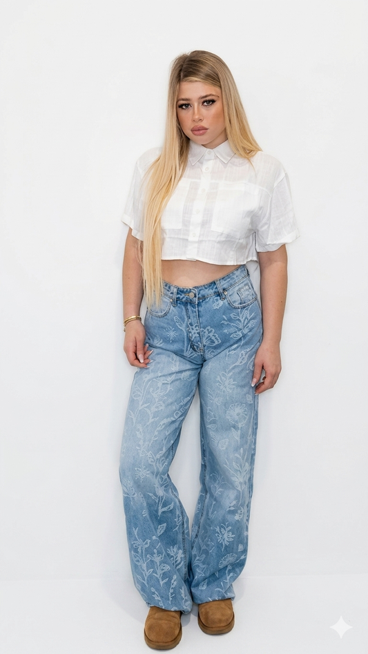 Jeans Fiori Slim