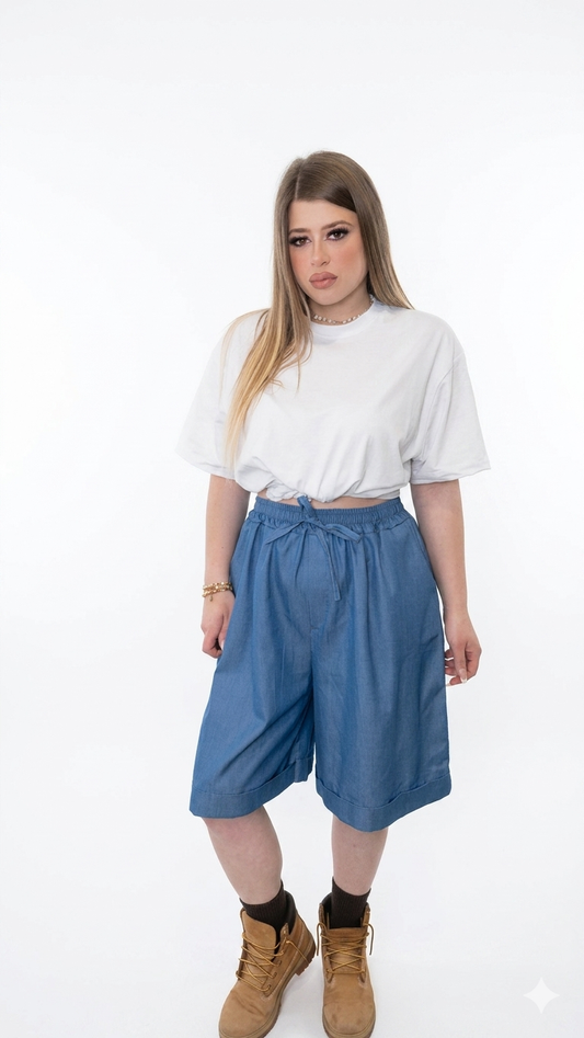 Pantaloncino Denim Curvy