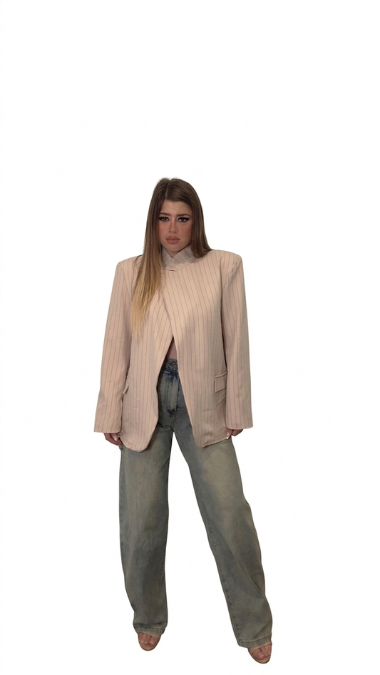 Giacca Gessata Slim