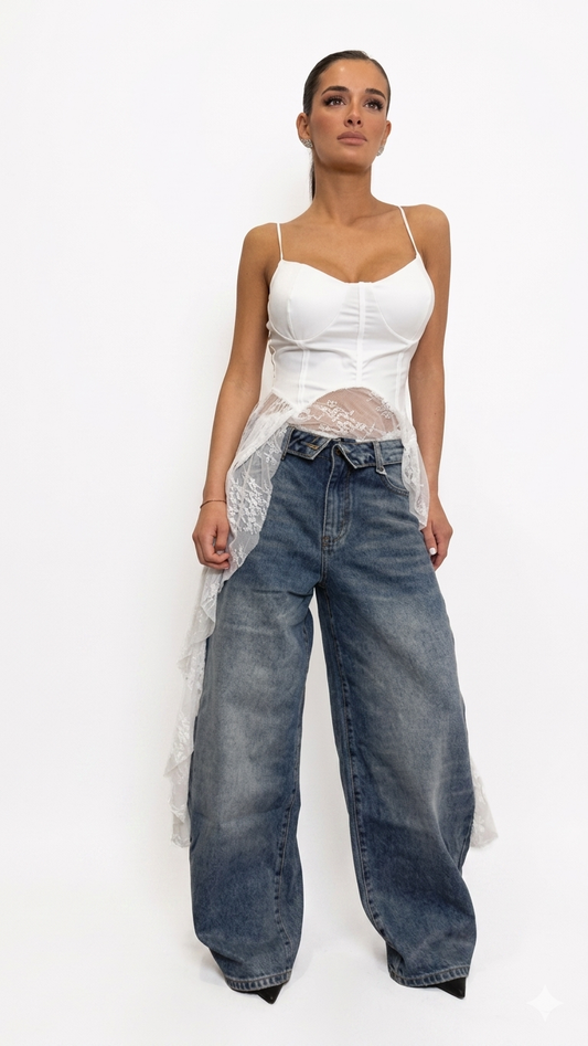 Top Ricamo Slim