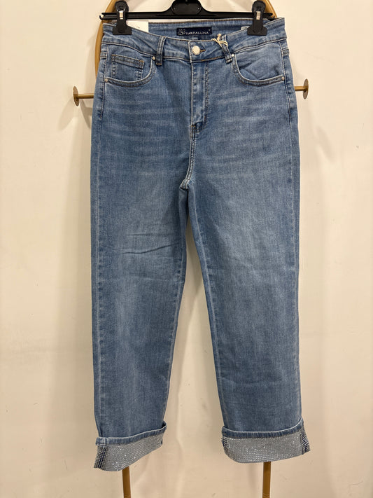 Jeans piegone shine