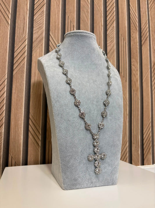 Collana Croce Swarovski