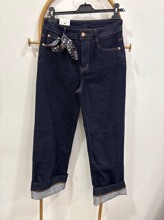 Jeans con piegone
