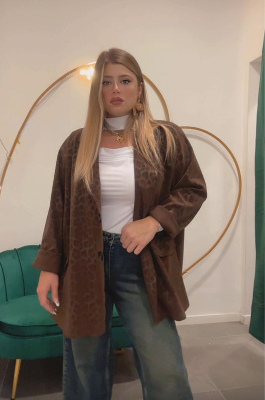 Giacca Leopard Curvy