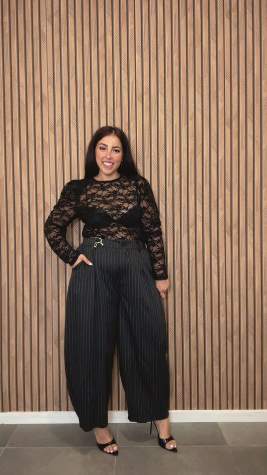 Pantalone Gessato Curvy