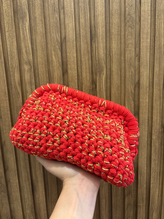 Borsa Clutch Rise red