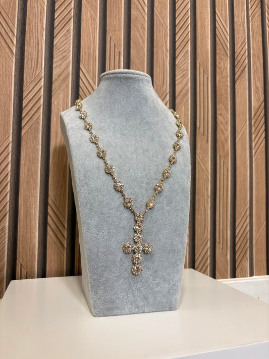 Collana Croce Swarovski