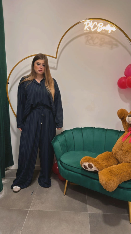 Coordinato gessato Curvy