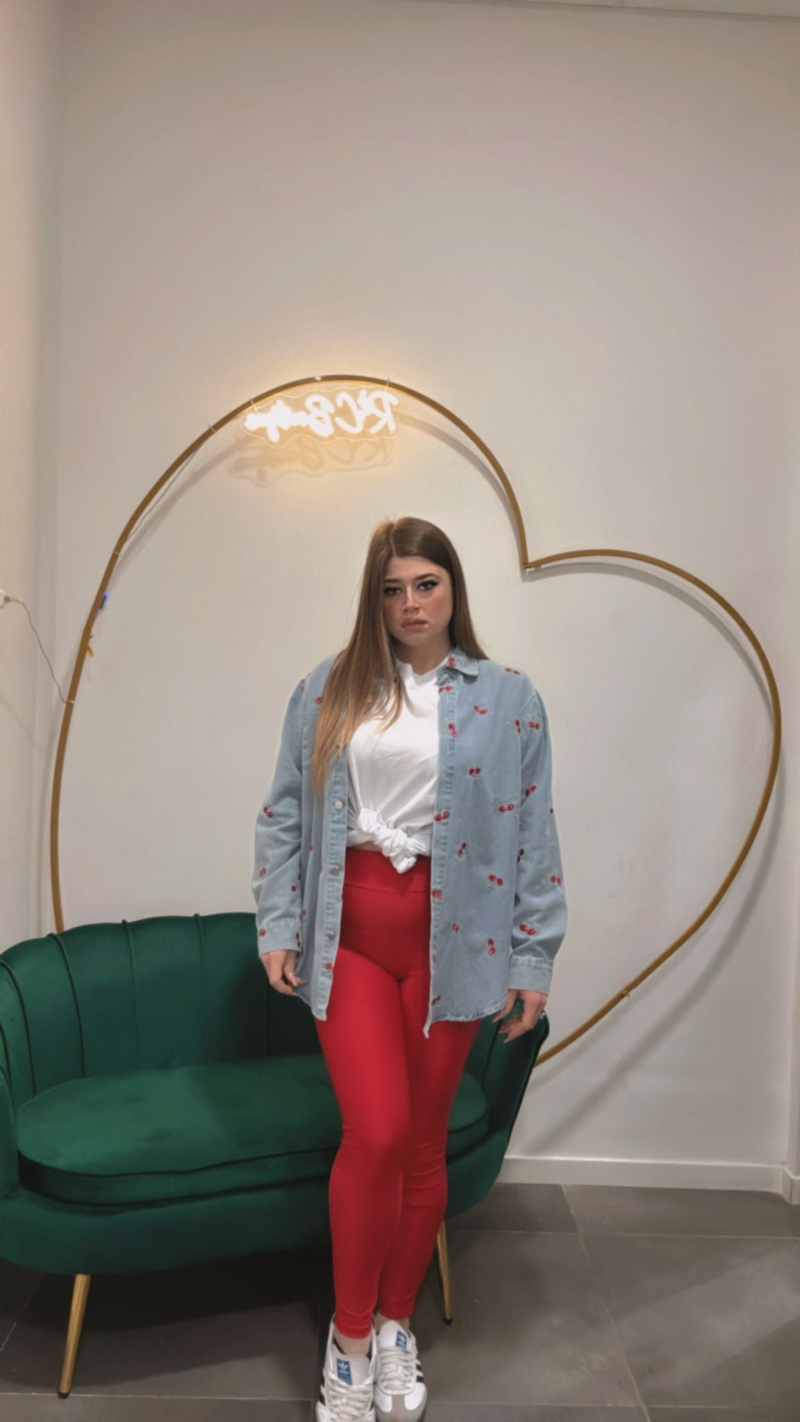 camicia jeans cherry