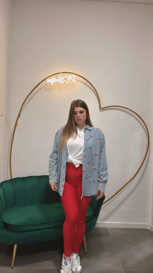 camicia jeans cherry